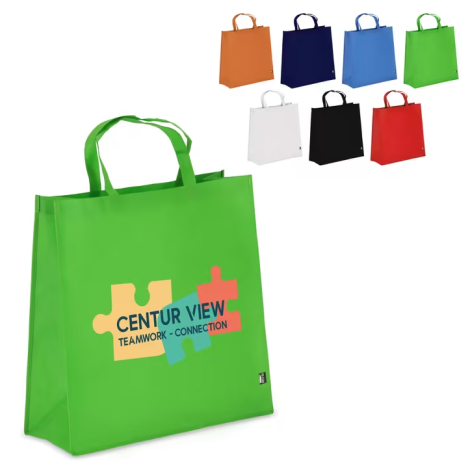 Tote-bag à soufflet personnalisé rPET non tissé 75g