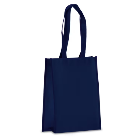 Tote-bag publicitaire avec soufflet rPET laminé non tissé 105g