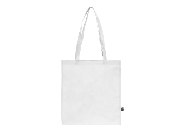 Sac promotionnel rPET non tissé 75g anses longues Blanc