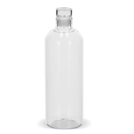 Bouteille publicitaire en verre borosilicate 1L