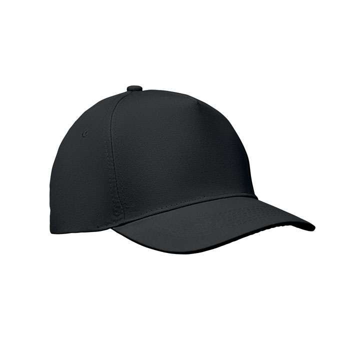 Casquette à 5 pans personnalisable coton 180g Sunny Noir