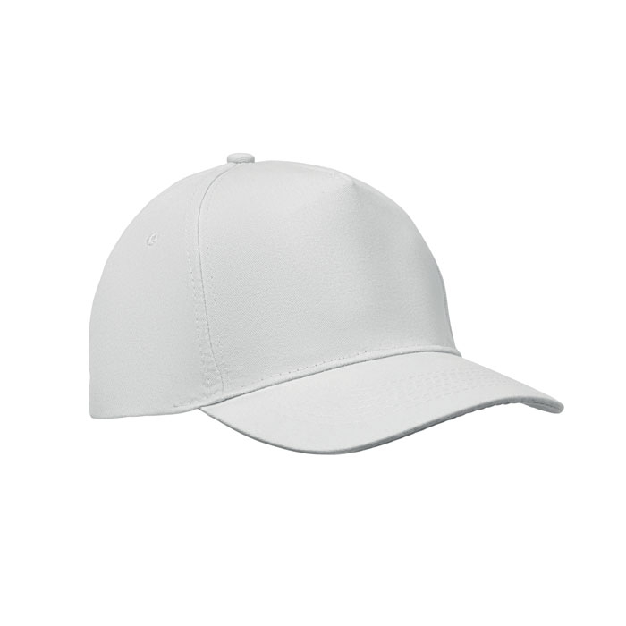 Casquette à 5 pans personnalisable coton 180g Sunny Blanc