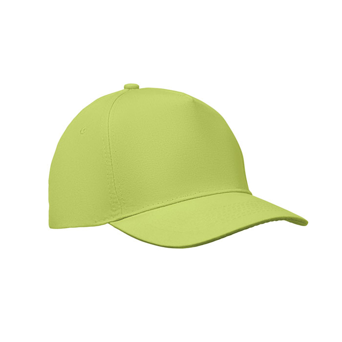 Casquette à 5 pans personnalisable coton 180g Sunny lime