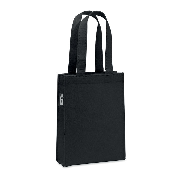 Petit sac cadeau publicitaire feutre rPET Feltote Noir