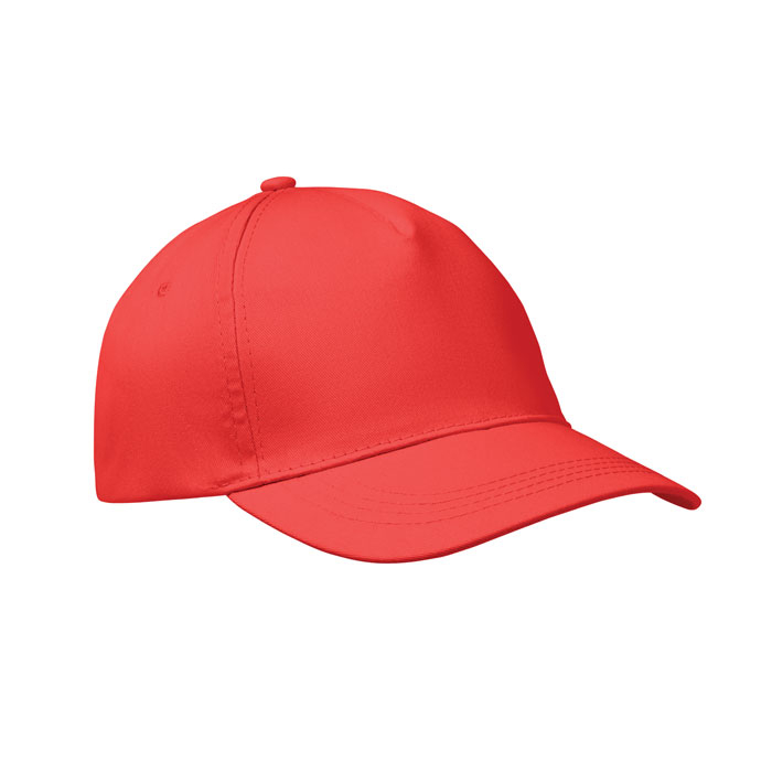 Casquette baseball personnalisable 5 pans Buzz Rouge