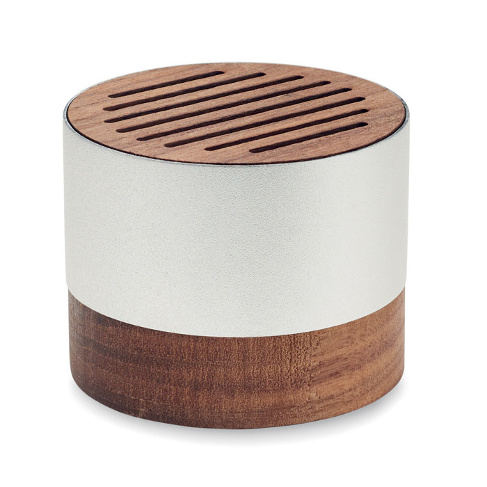 Enceinte publicitaire aluminium recyclé SOUNEUZ Bois