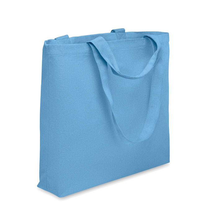 Sac de plage personnalisé coton recyclé 320g MALDI BEACH Turquoise