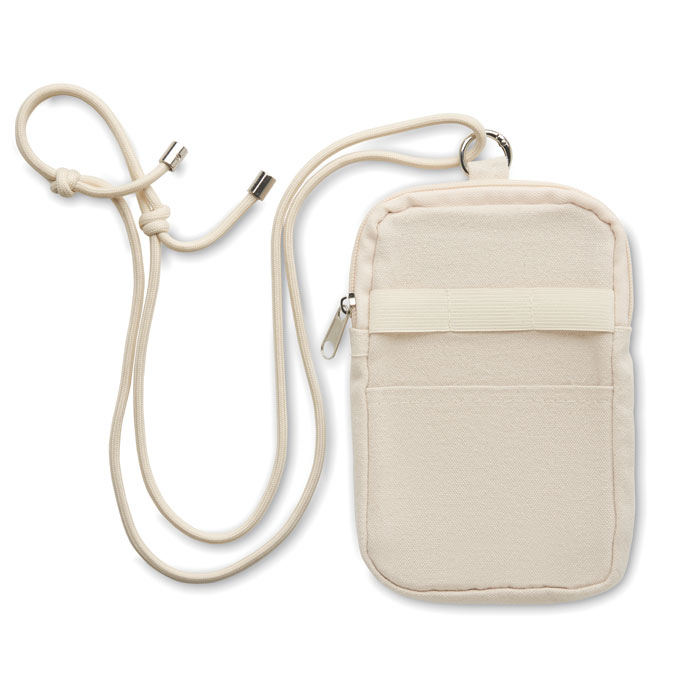 Sacoche promotionnelle pour smartphone MOBIBOLSA Beige