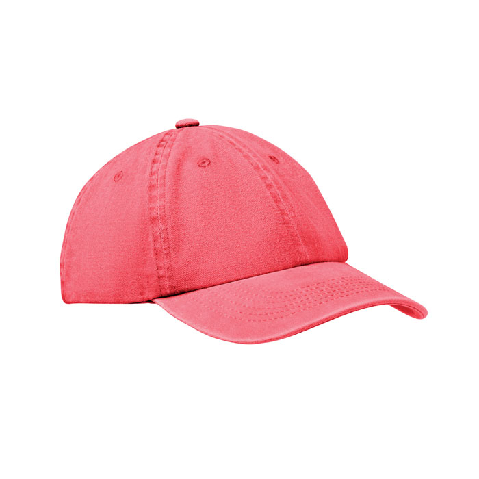 Casquette baseball personnalisée 6 pans coton 265g BEAU Rouge