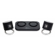 2 enceintes publicitaires speaker double ring 2 x 3 W